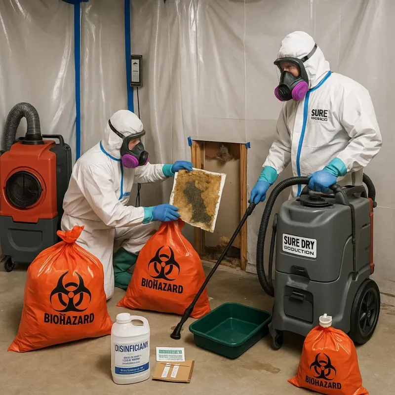 Contaminated Water Handling Protocols process in Coram, NY