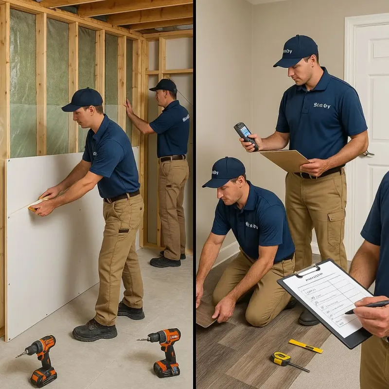 Repairs and Reconstruction process in Coram, NY